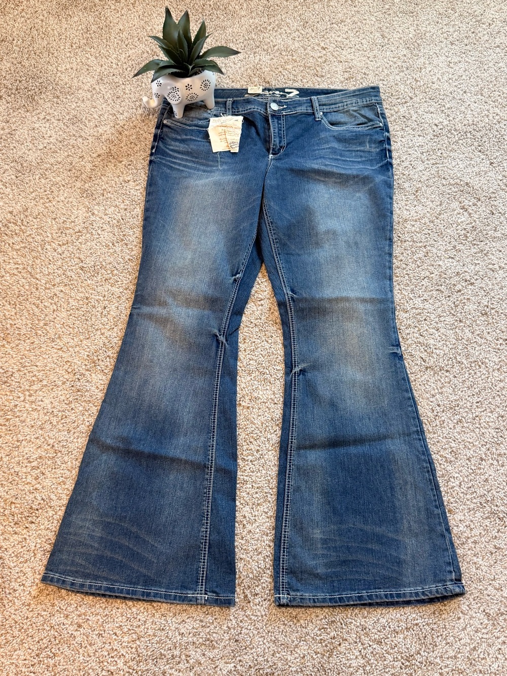 NWT Seven7 Women's plus Size Flare Jeans